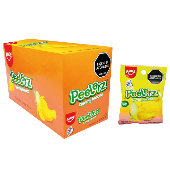 GOMA AMOS DISPLAY PEELERZ BANANA x 420 G