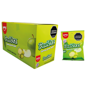 GOMA AMOS DISPLAY PEELERZ MANZANA x 420 G