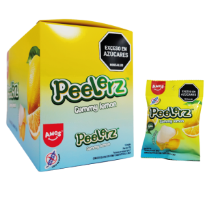 GOMA AMOS DISPLAY PEELERZ LIMÓN x 420 G