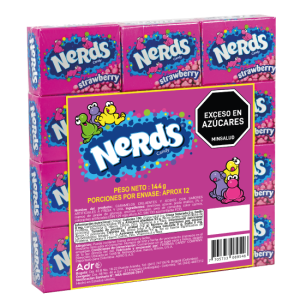 NERDS MINI CANDY UVA Y FRESA x 144 G